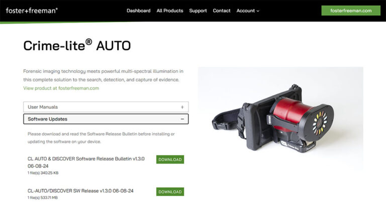 Software Updates Now Available on foster+freeman Customer Portal